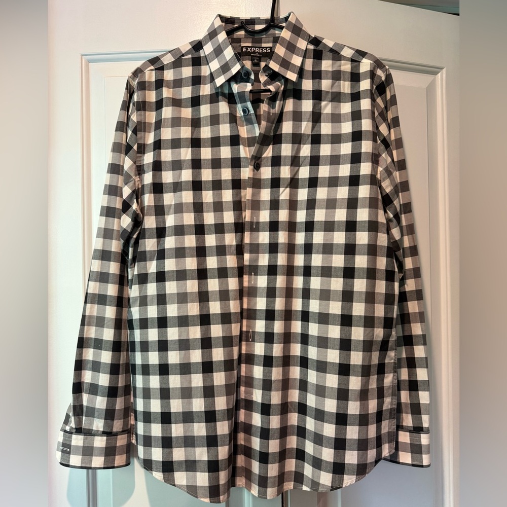 Express Modern Fit Button Down Shirt